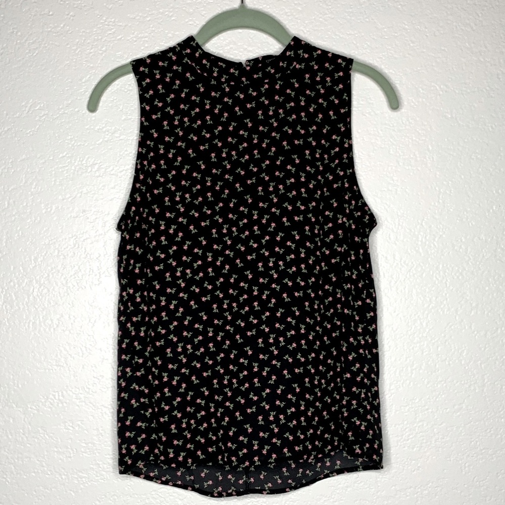 Black Floral Blouse